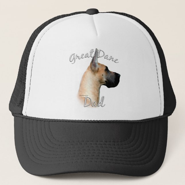 Great Dane (fawn) Dad 2 Trucker Hat (Front)