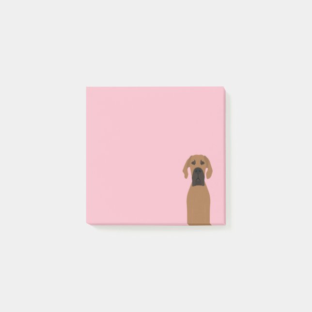 Great Dane Fawn Dog Post-it Notes (Front)