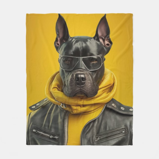 Great Dane Fleece Blanket (Front)