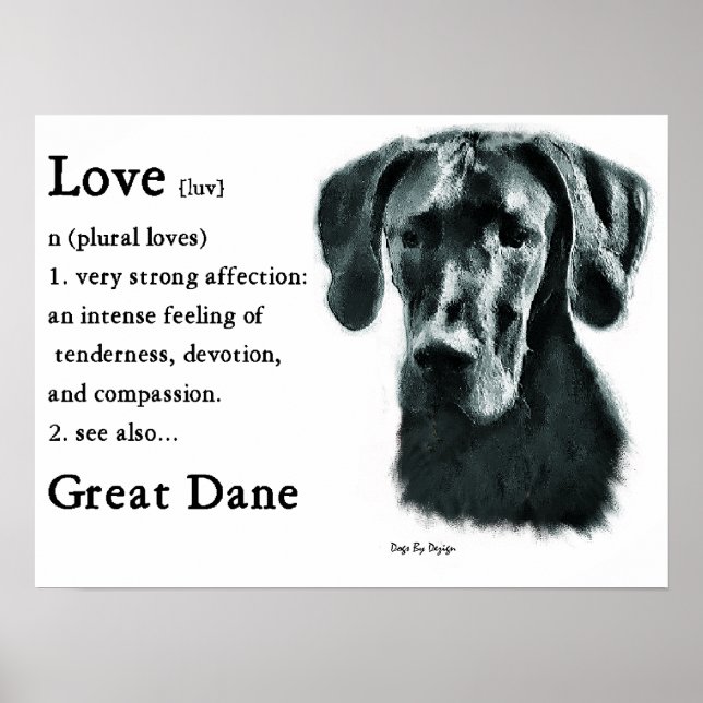 Great Dane Gifts Poster (Front)
