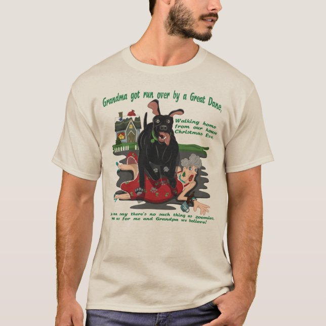 Great Dane & Grandma T-Shirt (Front)