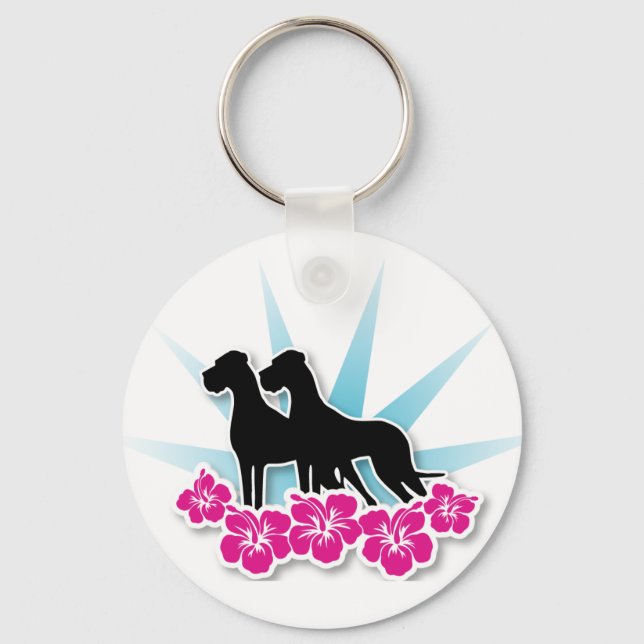 Great Dane Graphics Keychain (Front)