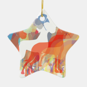 Great Dane group Ceramic Ornament