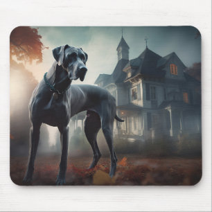 Great Dane Halloween Scary Mouse Pad