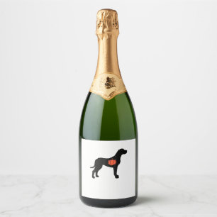 Great Dane Halloween Shirt Pumpkin Costume Cute Do Sparkling Wine Label