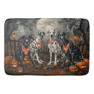 Great Dane Halloween Spooky Bath Mat