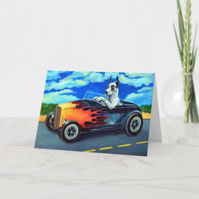 Great Dane Harl Greeting Cards (Front)