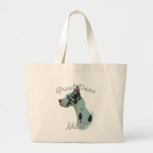 Great Dane (harlequin) Mom 2 Large Tote Bag