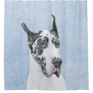 Great Dane (Harlequin) Painting - Original Dog Art