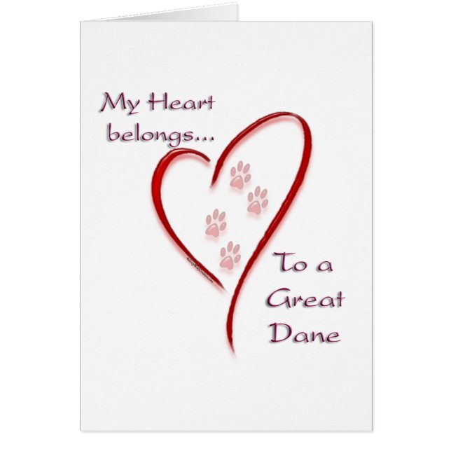 Great Dane Heart Belongs (Front)