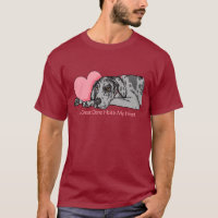 Great Dane Holds Heart Merle UC