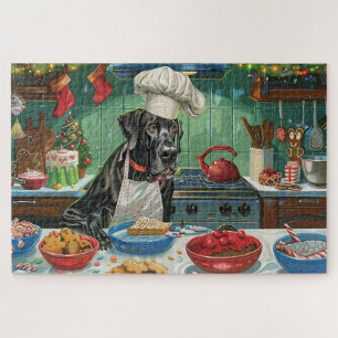 Great Dane Holiday Baking: Festive Christmas Jigsaw Puzzle