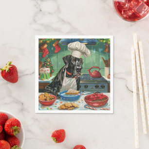 Great Dane Holiday Baking: Festive Christmas Napkin