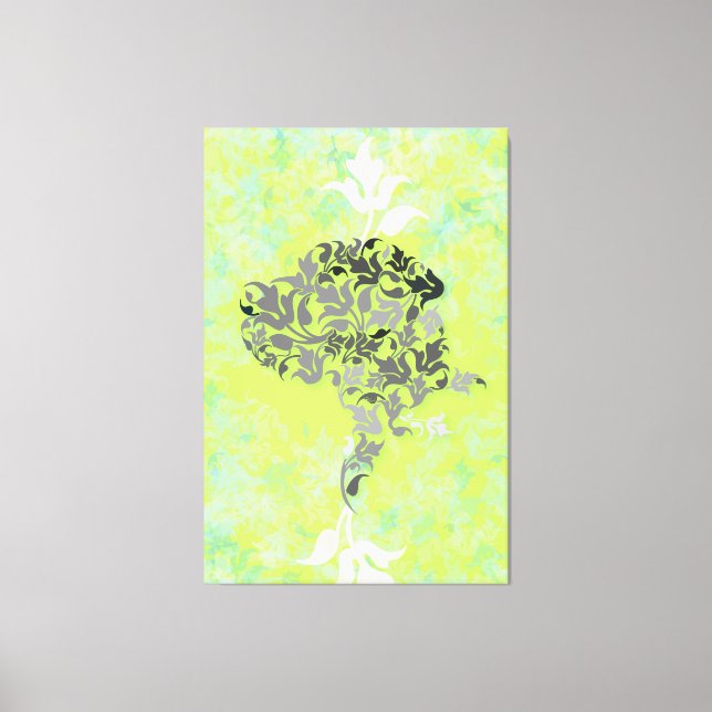 Great Dane Illustration Canvas Print (Front)