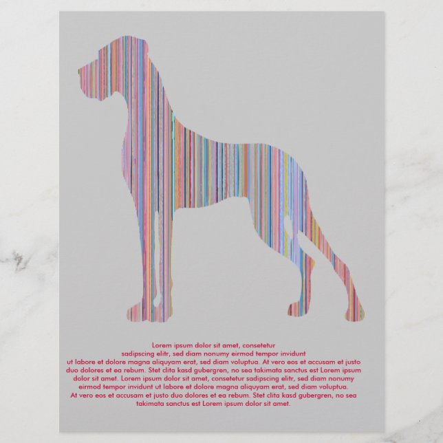 Great Dane in Pastel Colours Flyer (Front)