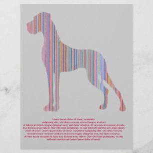 Great Dane in Pastel Colours Flyer