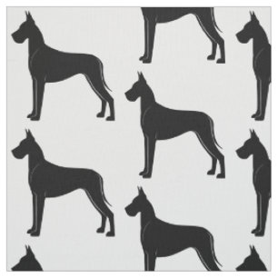 Great Dane in Silhouette Fabric