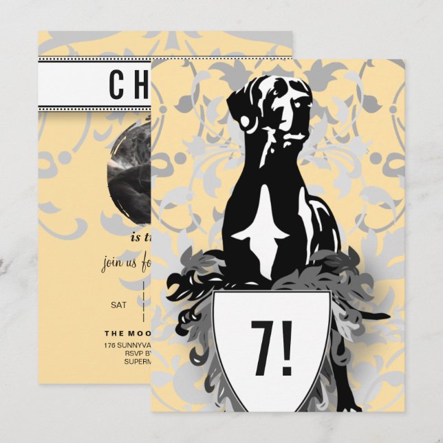 Great Dane Invitation (Devant / Derrière)