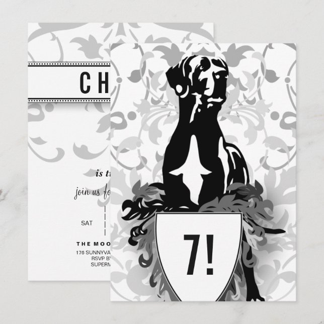 Great Dane Invitation (Front/Back)