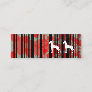 Great Dane Kennel Mini Business Card