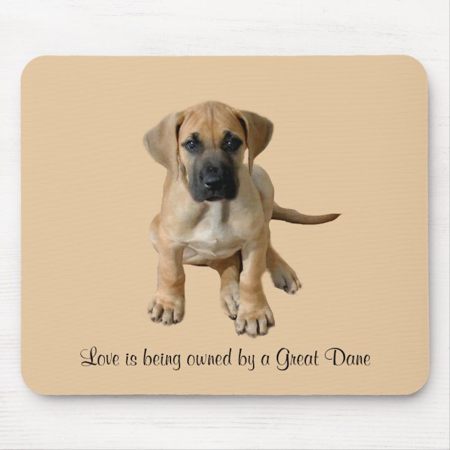 Great Dane King of Dogs Mousepad (Front)