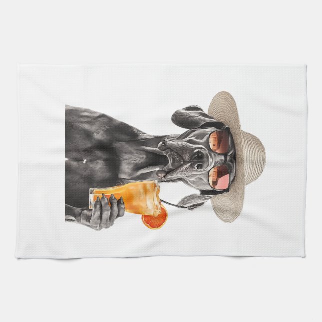 Great Dane Kitchen Towel (Horizontal)