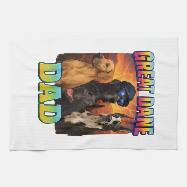 Great Dane Kitchen Towel (Horizontal)