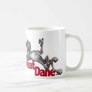 Great Dane Laid Back Black Coffee Mug