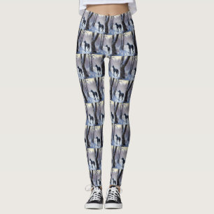 Great Dane Let It Snow Christmas  Leggings