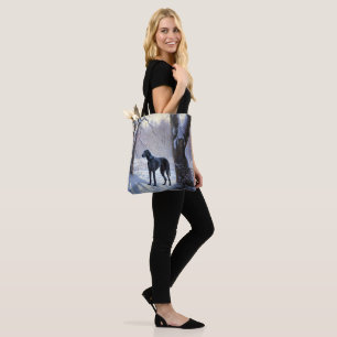 Great Dane Let It Snow Christmas  Tote Bag