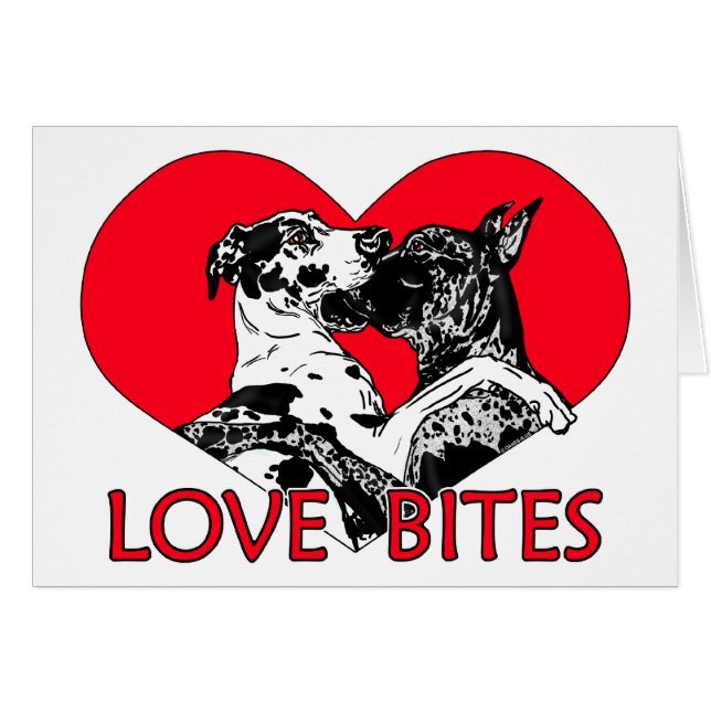 Great Dane Love Bites - Customized (Front Horizontal)