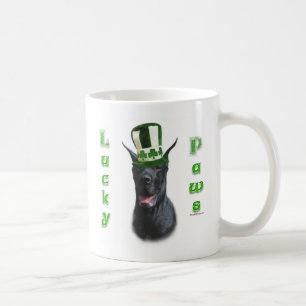 Great Dane Lucky Paws; St. Patty's Day Great Dane Coffee Mug