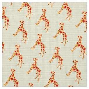 Great Dane made stars, minimal, abstract, fine Fabric