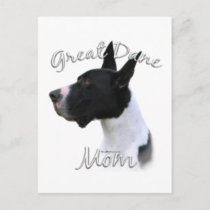 Great Dane (mantle) Mom 2 Postcard