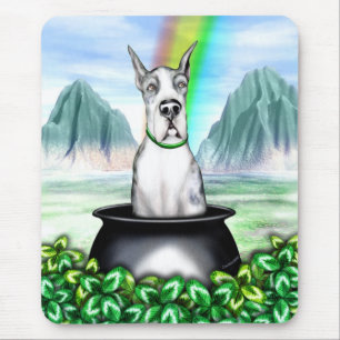 Great Dane MerleB Pot O Gold Mouse Pad