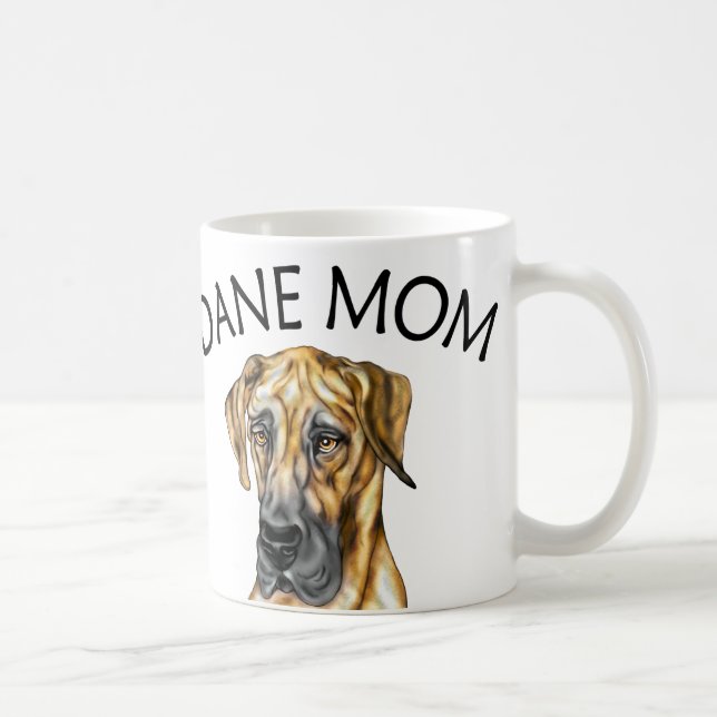 Great Dane Mom Brindle UC Coffee Mug (Right)