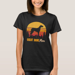 Great Dane Mom Mama Vintage Retro Dog Women T-Shirt