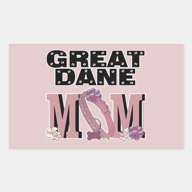 Great Dane MOM Sticker (Front)