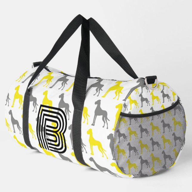 Great Dane Monogramed Duffle Bag (Right Corner)