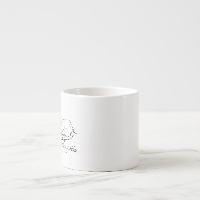 Great Dane Mug – Minimalist Dog Coffee Mug (Front)