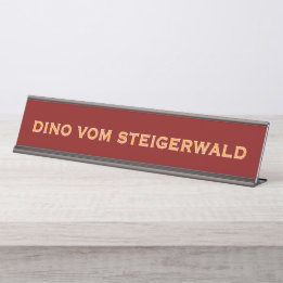 Great Dane Name  Desk Name Plate
