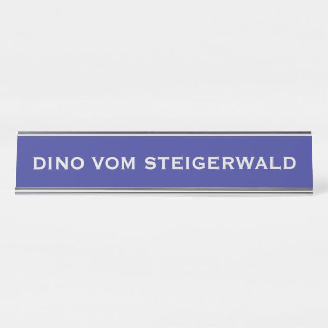 Great Dane Name  Desk Name Plate (Front)