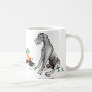 Great Dane Naughty Pup Black UC Coffee Mug