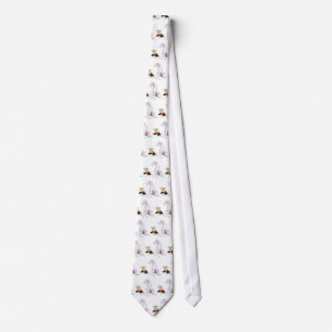Great Dane Naughty Pup White UC Tie