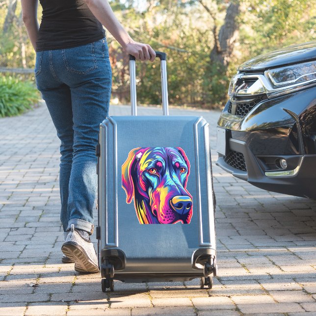 Great Dane Neon Design   (Suitcase Insitu)