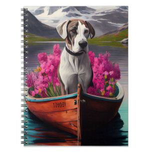 Great Dane on a Paddle: A Scenic Adventure Notebook