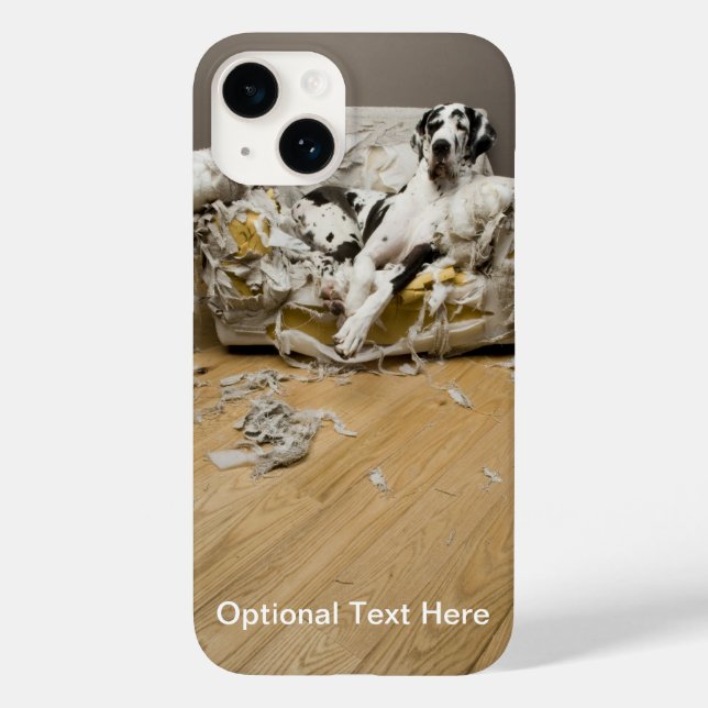 Great Dane On Sofa iPhone 14 Barely There Case  (Back)