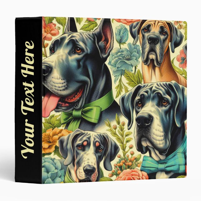 Great Dane Painting Binder (Front/Spine)