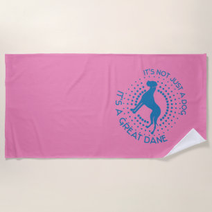 Great Dane Pattern Beach Towel