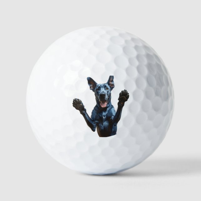 Great Dane personalized  Golf Balls (Front)
